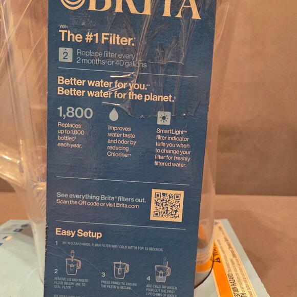 Brita Champlain Water Filter Pitcher-with two filters - Picture 3 of 4